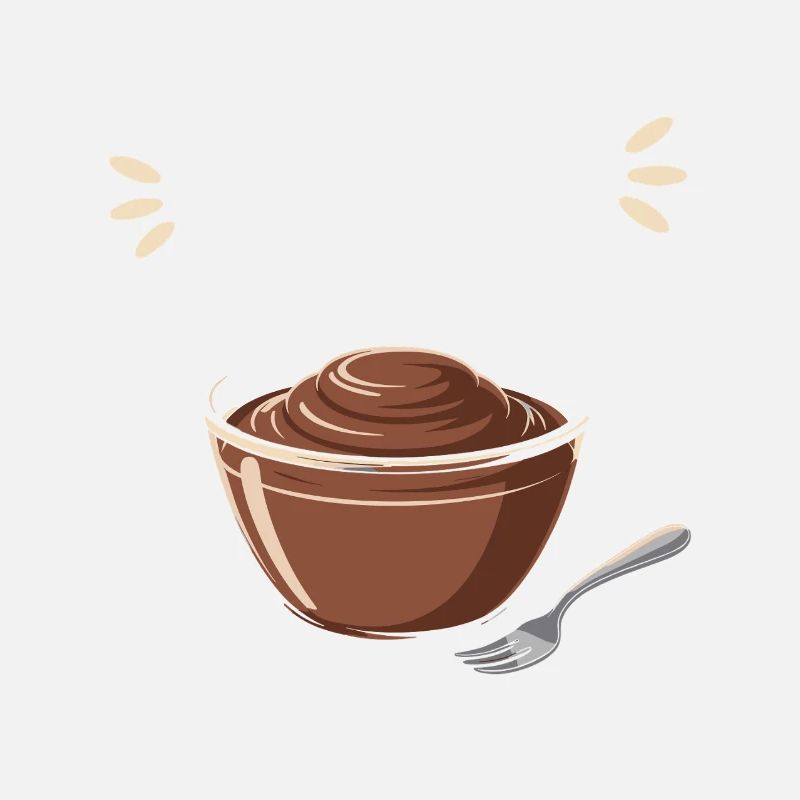 Pudding Mit Gabel