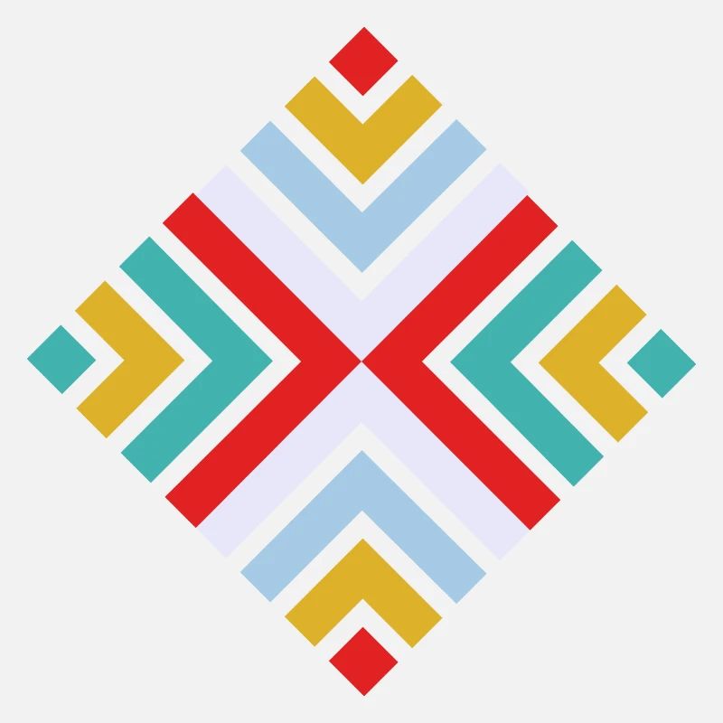 Folk geometric pattern