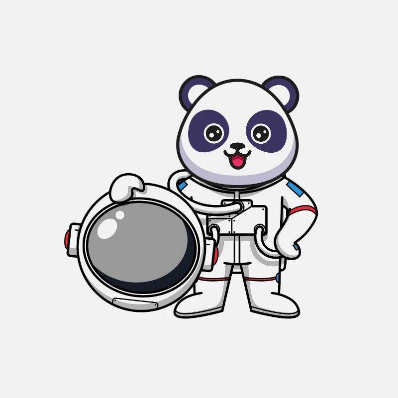 Panda géant Panda Ours Astronaute