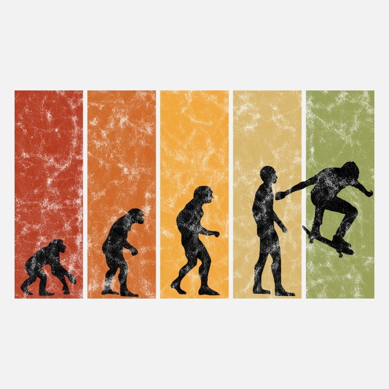 Skateboarder Skateboard Skater Skate Evolution