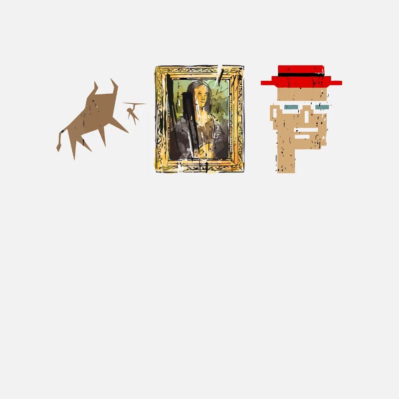 Conceptions drôles de NFT Crypto NFT Art