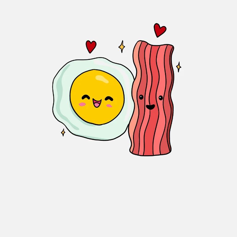 Egg Fried Egg Bacon Couple