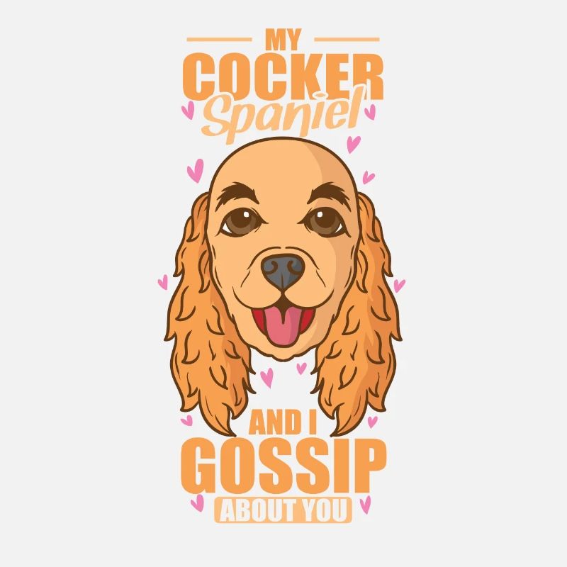 Mon Cocker Spaniel et moi bavardons à ton sujet