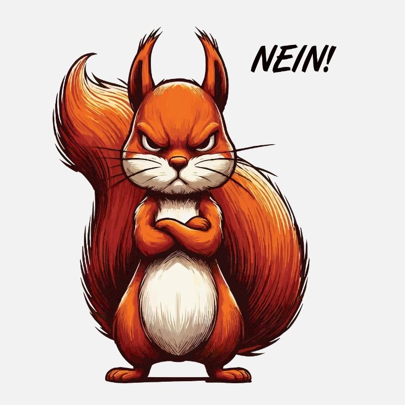 Nein Eichhörnchen Eichhorn Eichhörnchenliebhaber