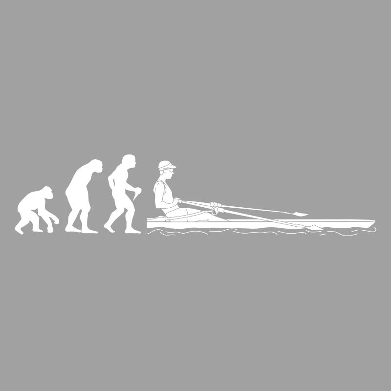 Evolution Ruderer Entwicklung eines Rudern