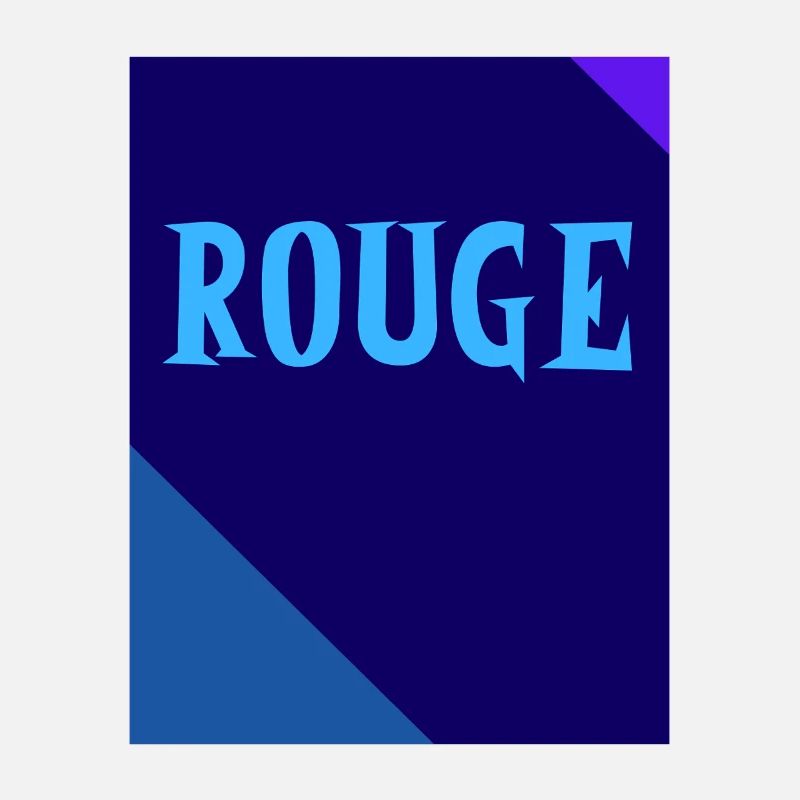 RED Rectangle Triangle Chalkboard