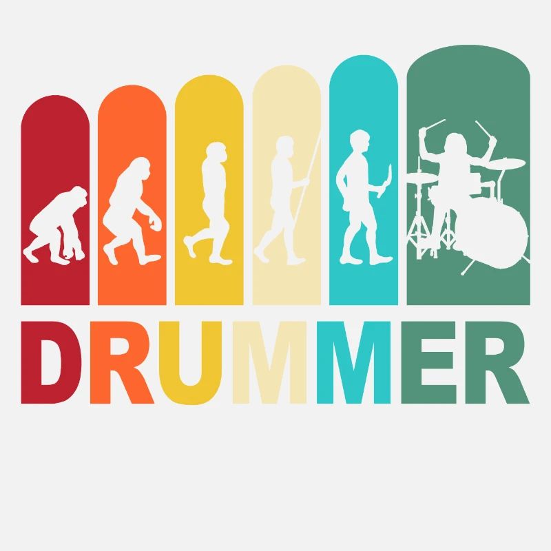 Drummer Evolution Schlagzeuger Schlagzeug Drums