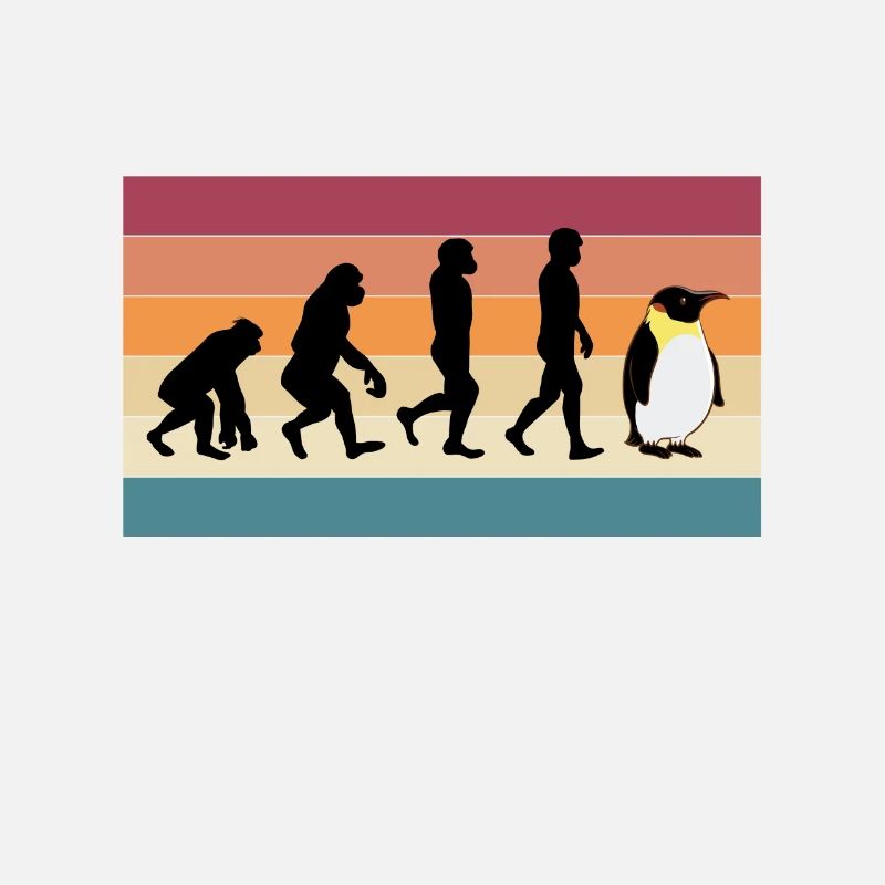 Pinguin Menschen Tier Evolution