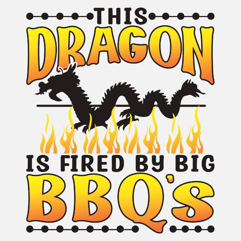 Dieser Drache wird von großen Grills befeuert