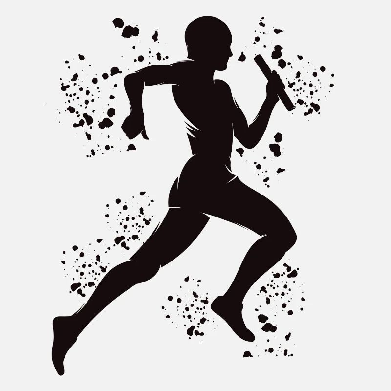 Coureur de relais, Course de relais, Course de relais, Course de relais