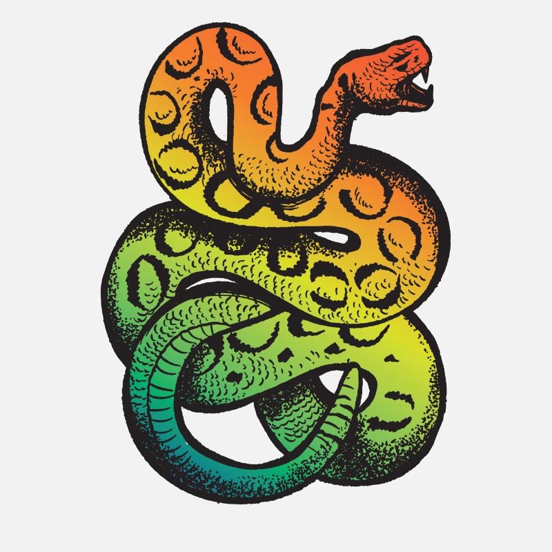 Serpent à sonnet arc-en-ciel