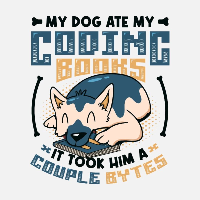 Dog Bytes Code Programmation de blagues informatiques