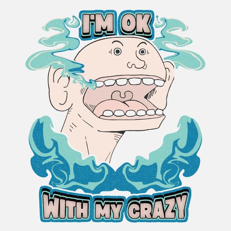 Comic, Comic-Strips, Crazy Man, lustiger Spruch