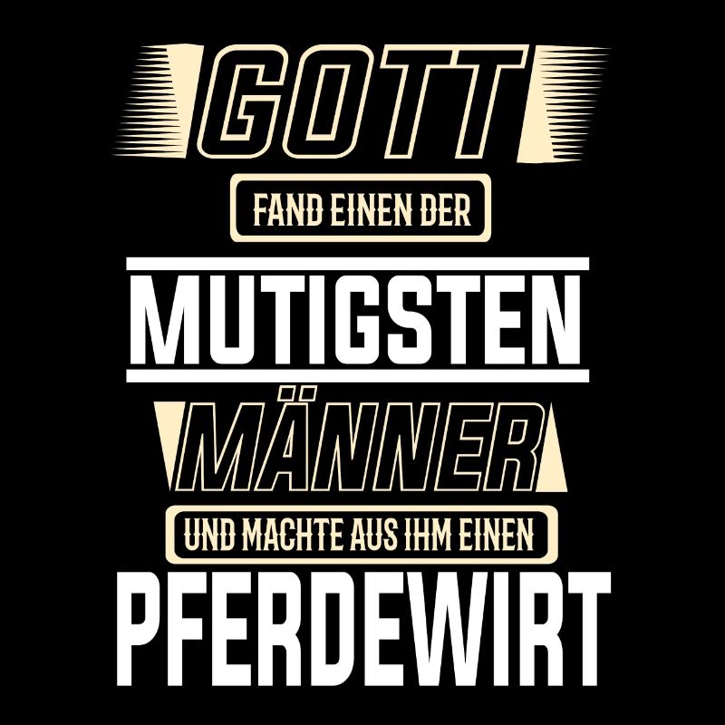 Pferdewirt, einer der mutigsten Männer der Welt