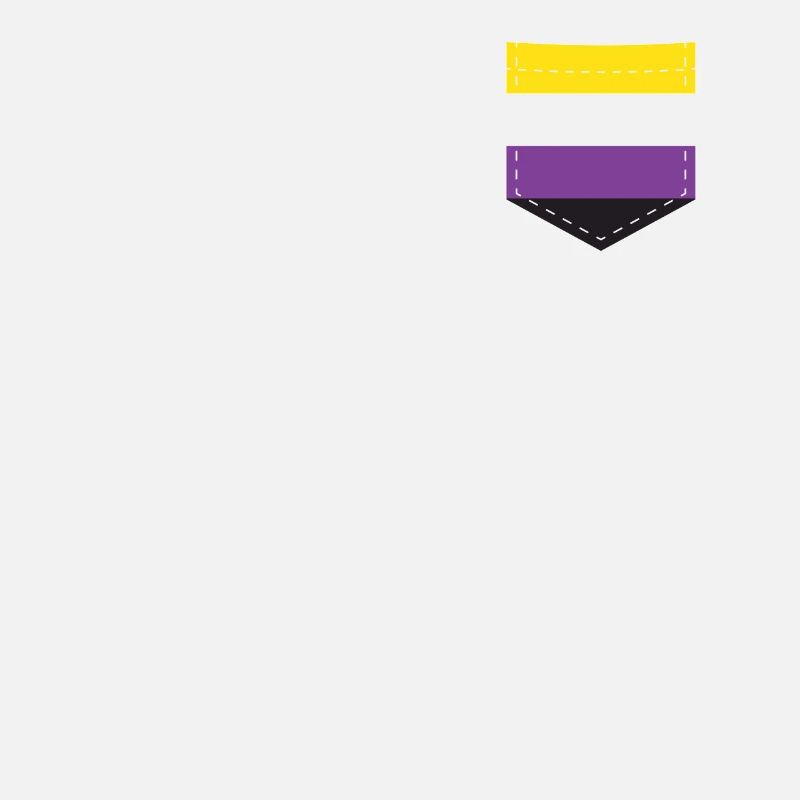 LGBTQ Non-Binary Pride Flag Pocket