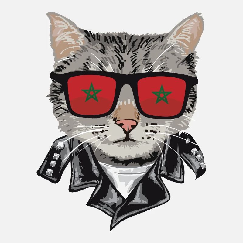 Chats Maroc Drapeau Lunettes de soleil