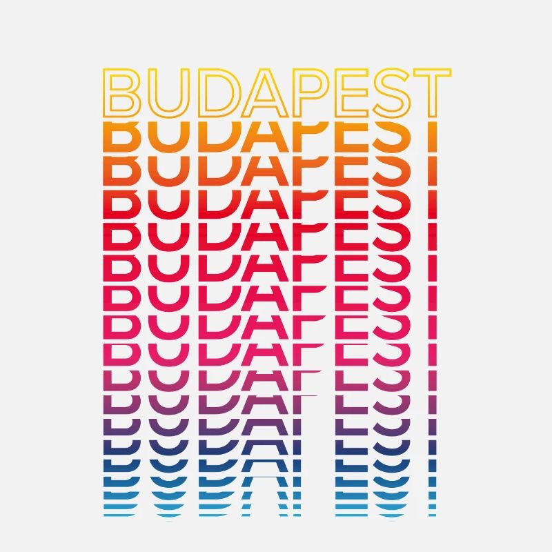 Retro Nostalgisch Stadt - Regenbogen Budapest