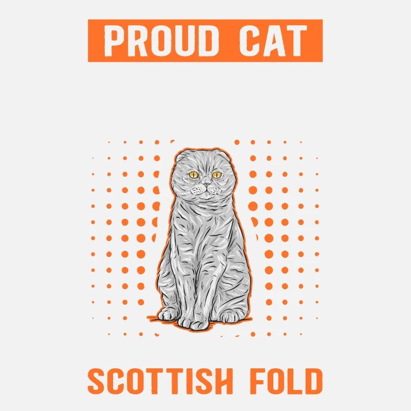 Scottish Fold-eared Cat Dad Cat Daddy Gift