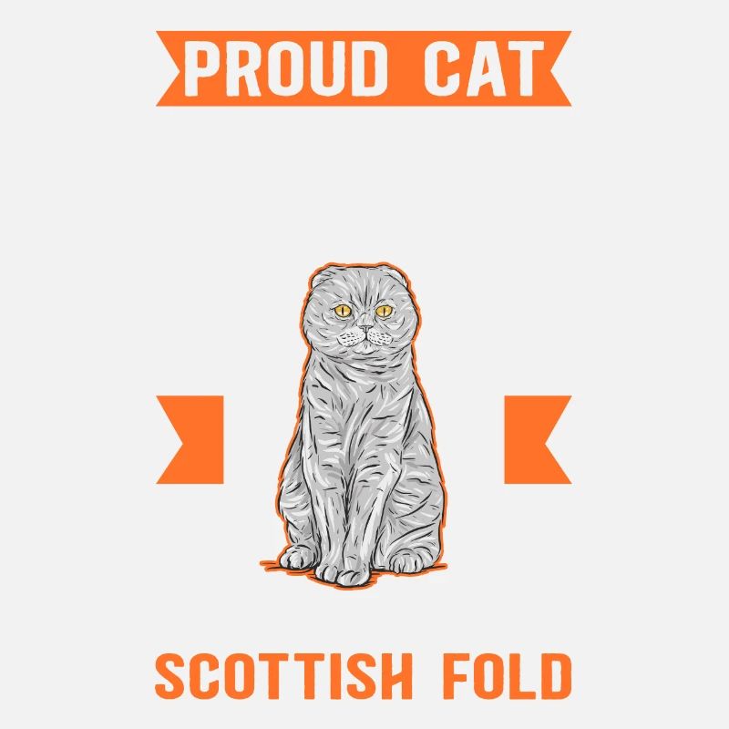 Scottish Fold-eared Cat Dad Cat Gift