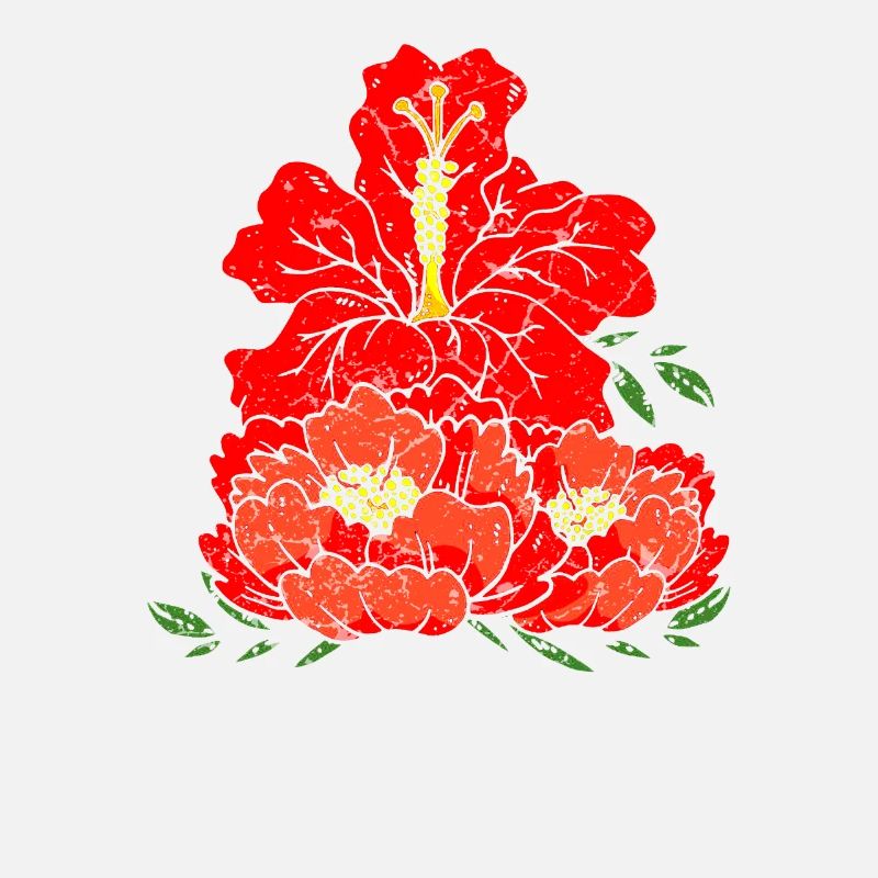 Fleurs rouges