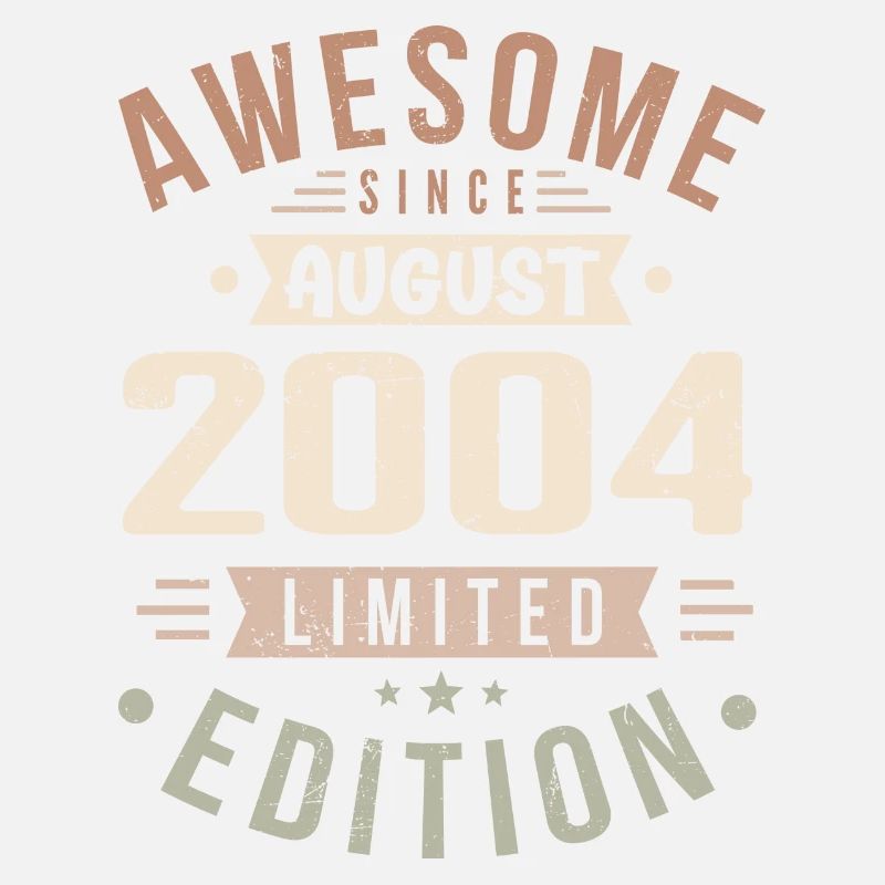 Août 2004 Anniversaire en Août 2004 Millésime 2004