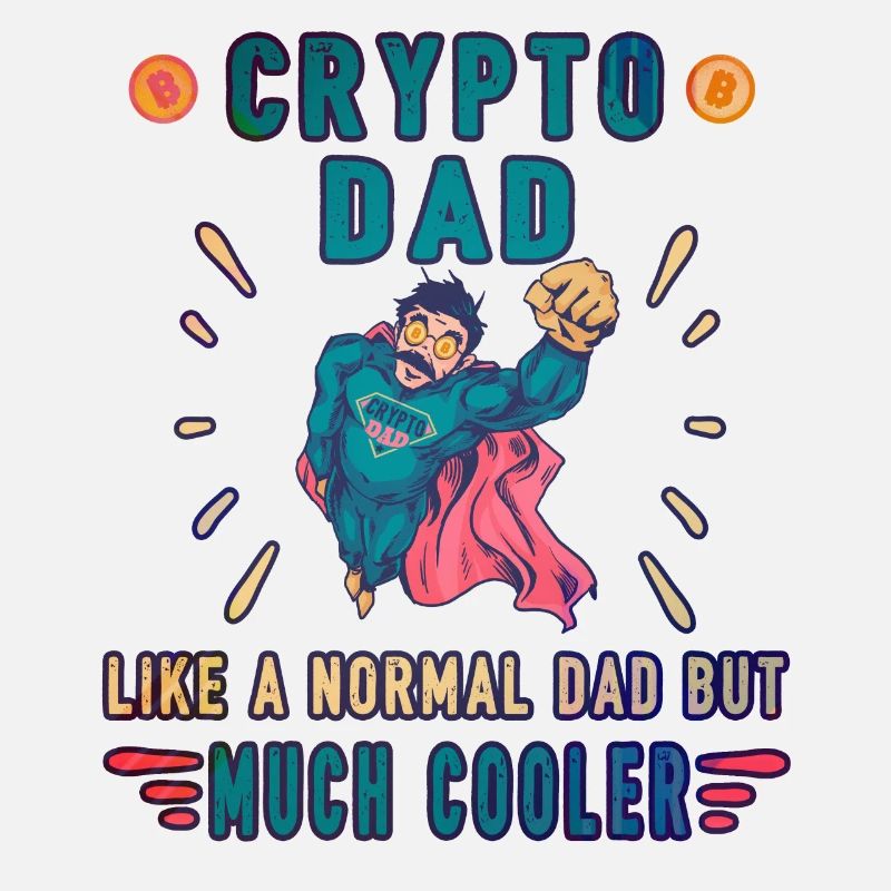 Bitcoin Crypto Vater Papa Trader Krypto ryptocoins