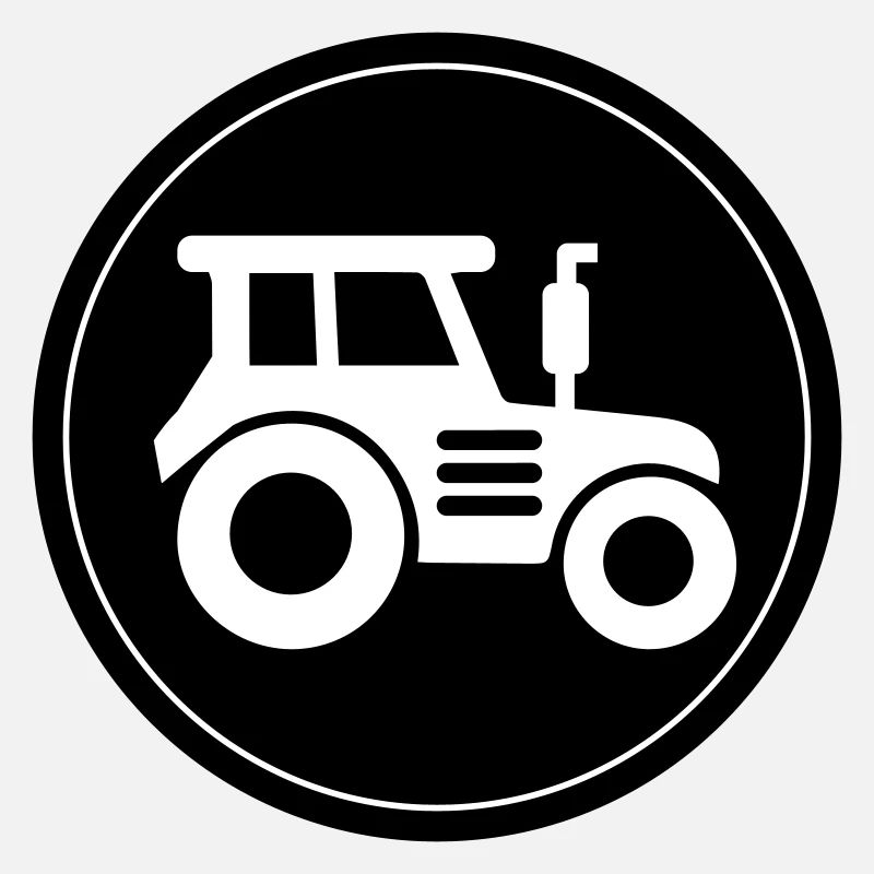 Tractor icon circle