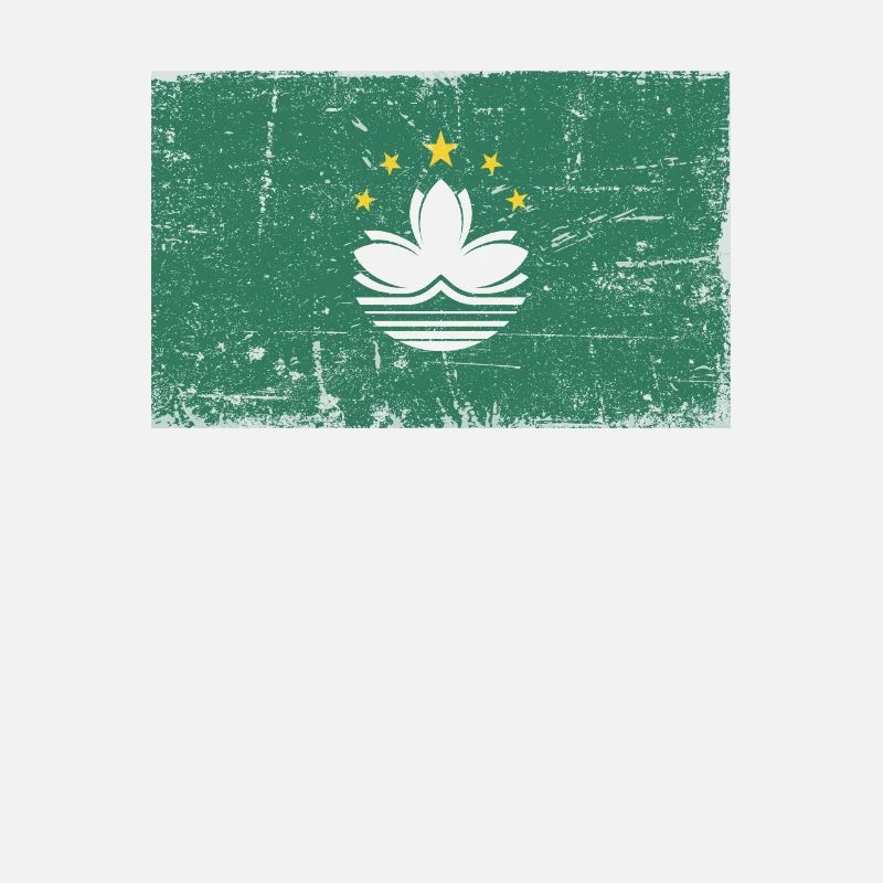 Drapeau de Macao Grunge Drapeau de Macao