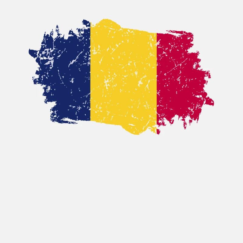 Drapeau du Tchad Grunge Drapeau du Tchad