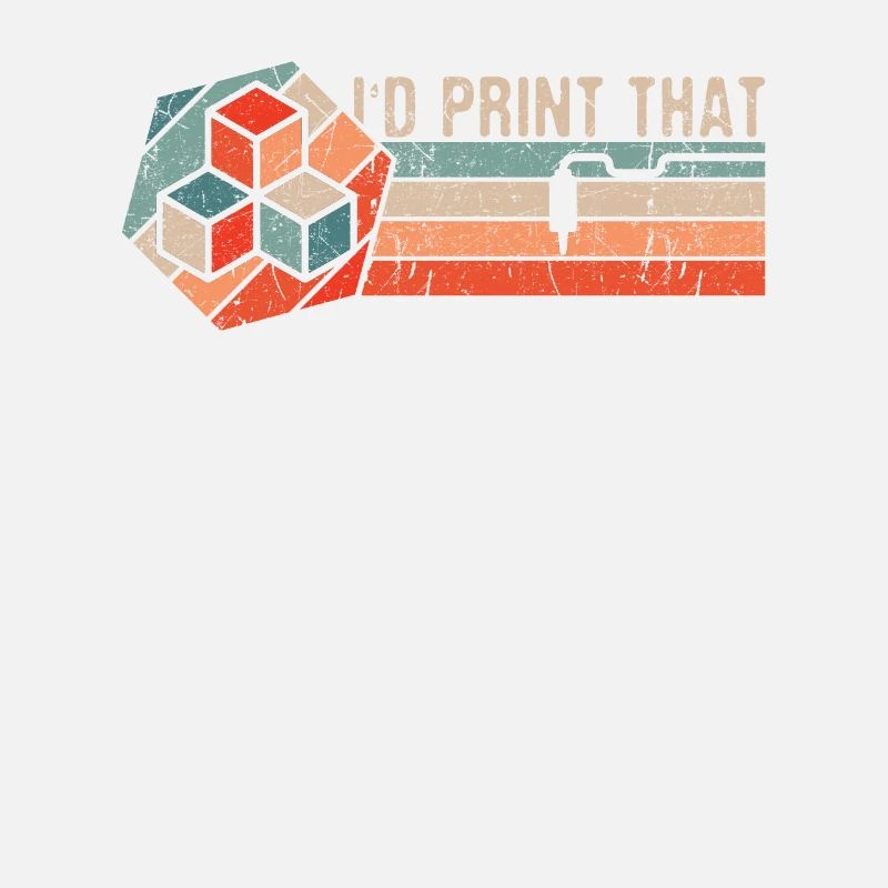 Impression 3D Imprimante 3D Retro Design Slice Print