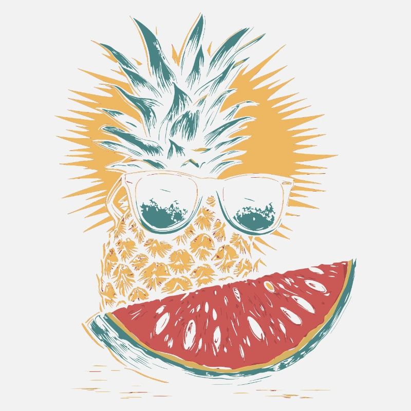 Ananas et pastèque