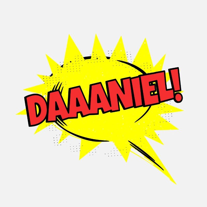 Le nom de Danie drôle de bulle de texte Daaaniel !