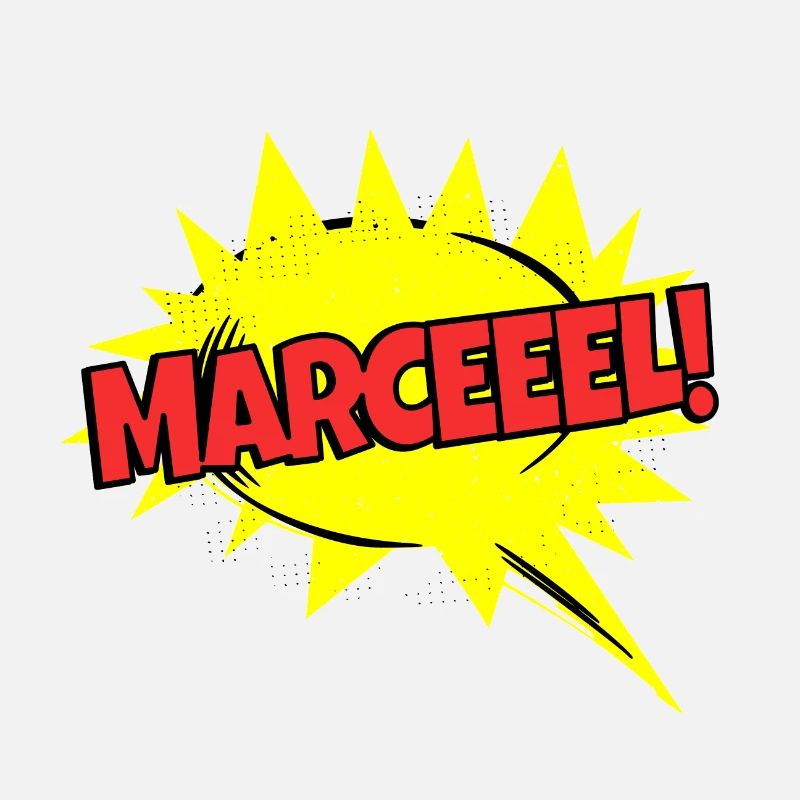 Marcel nom drôle bulle de discours Marceeel !