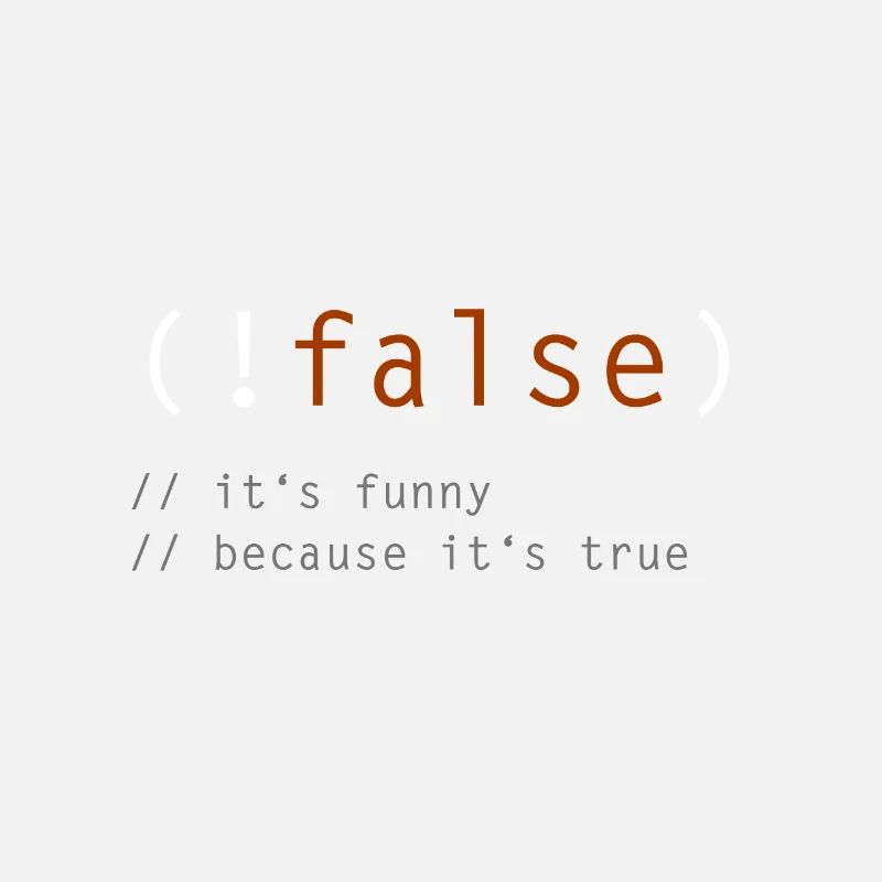 (!false) - It's Funny Because It's Not True