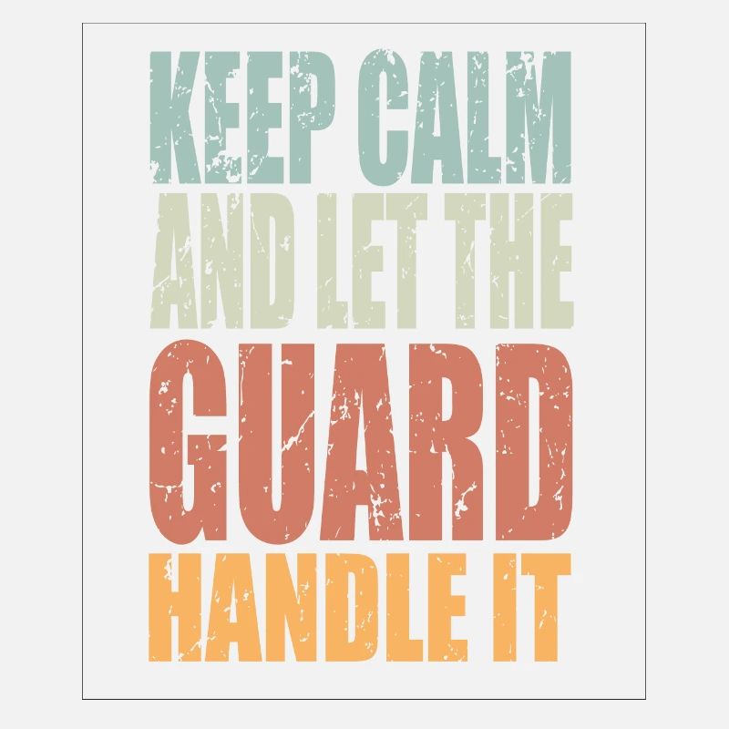 Keep Calm Security Guard Saying Security Guard Gift