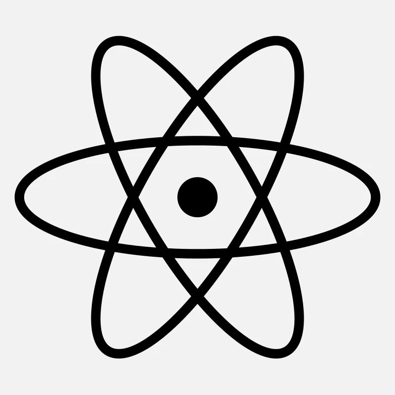 Atom Symbol Idee Geschenk Zeichen Physik