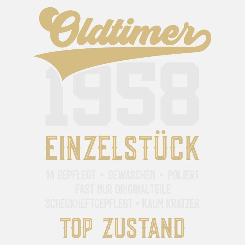 OLDTIMER 1958 EINZELSTÜCK 68. GEBURTSTAG