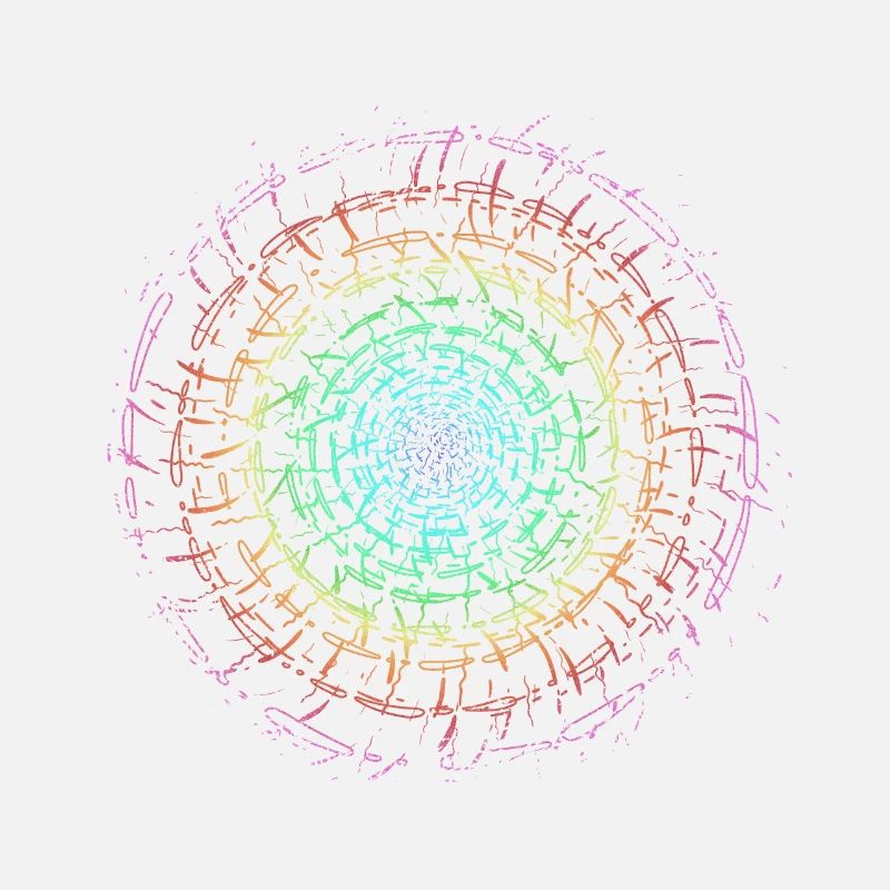 Selbst gestalten Regenbogen Kreisel Hintergrund