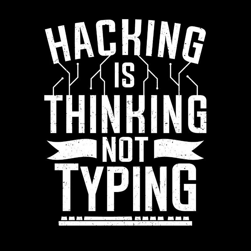 Hacking denkt computerhacker Cybersicherheit
