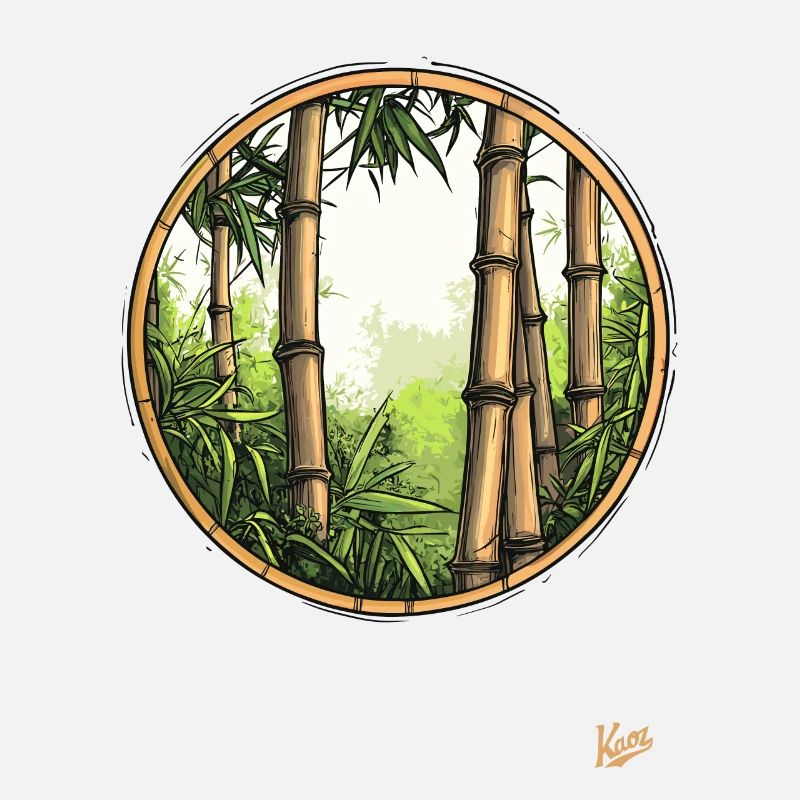 Forêt de bambous dans la forêt de bambous