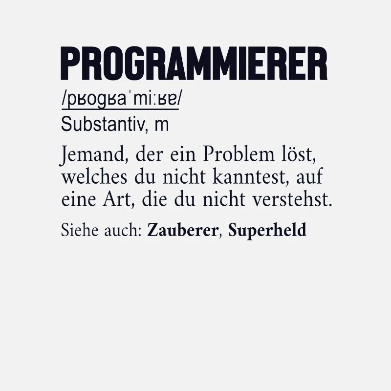 Programmierer Definition Developer Coder