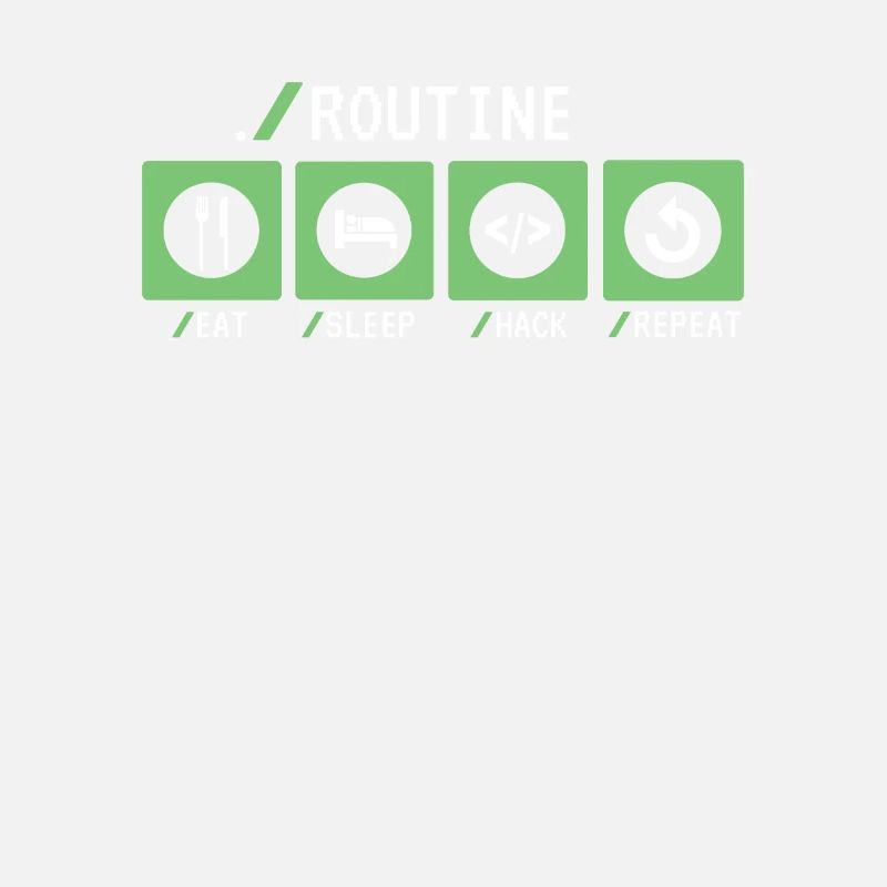 Routine Eat Sleep Hack Répéter Sniffer Phishing