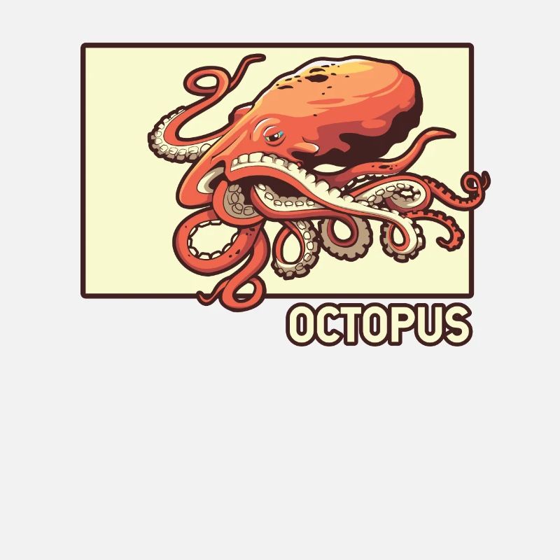 Octopus Doodle Chinois Hanzi Octopodes Octopoda