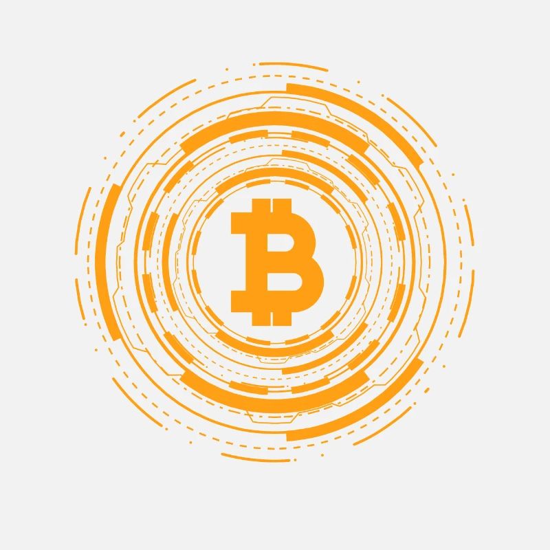 Kryptowährung Bitcoin Geschenk BTC Logo Krypto