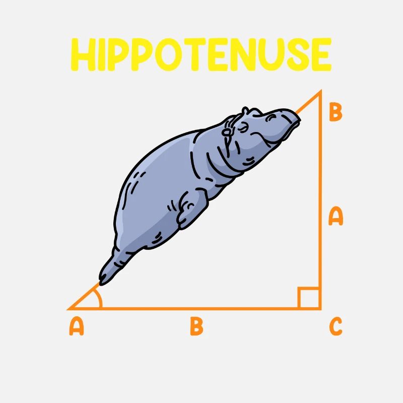 Math Hippo Professeur de mathématiques Hippotenuse