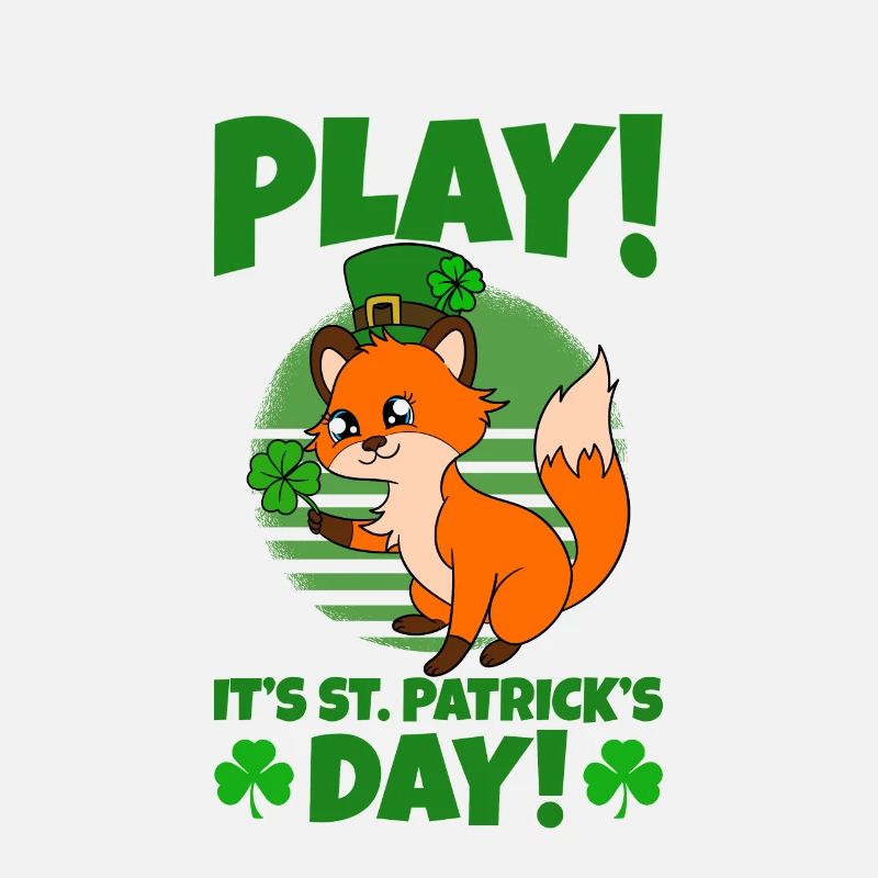 Mignon trèfle renard Saint-Patrick