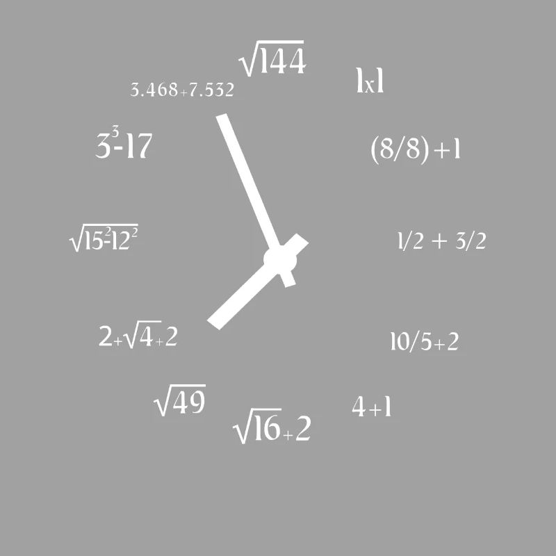 Math Meme Math Equation Joke Math Clock