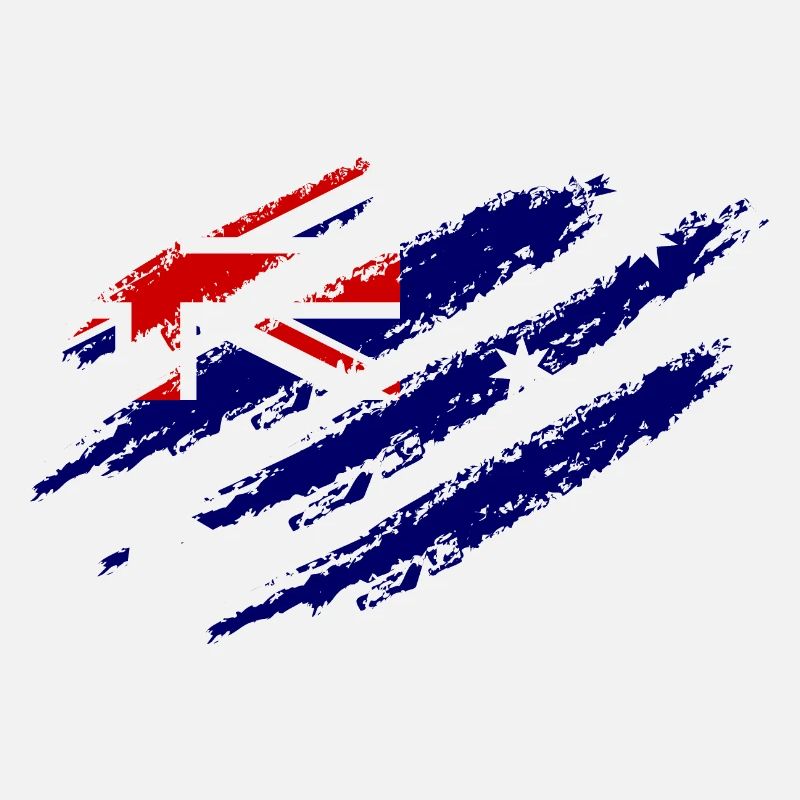 Griffes à gratter du drapeau australien coupées sous