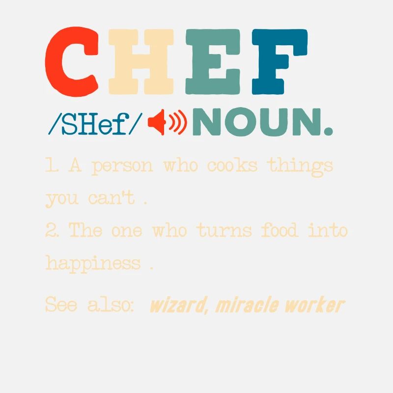 Funny Chef Description Culinary Cooking Baking