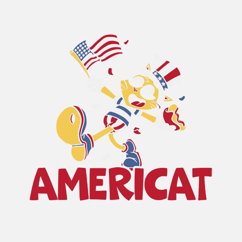 Fier d’être une Amérique Ameri-cat 4 juillet